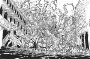 LA CONFRERIE DES TEMPETES : Double planche originale 48-49 de La confr�rie des temp�tes Tome 2