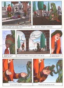 LA FLEUR AMOUREUSE : Planche originale 36 en couleur directe de LA FLEUR AMOUREUSE par Silvio CADELO