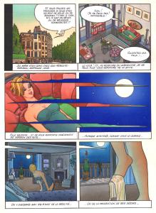 LA FLEUR AMOUREUSE : Planche originale en couleur directe 22 de LA FLEUR AMOUREUSE par Silvio CADELO