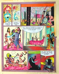 LA SAGA D'ALANDOR  : Mise en couleur originale par l'artiste de la Saga d'Alandor Tome 1 page 19 Le Dieu Jaloux