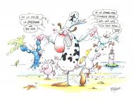 Divers : Illustration originale - La vache bretonne -  par KAYA