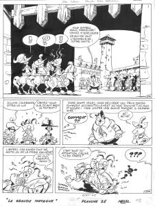 LES MOUSQUETAIRES : Caline et Calebasse Planche originale 26 Les Mousquetaires LA GRANDE MATAGNE