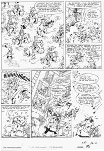 LES MOUSQUETAIRES : Planche originale 3 Les Mousquetaires Les Magnifiques