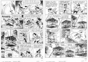 LES MOUSQUETAIRES : Double planche originale 5 et 6 Les Mousquetaires Retour en Grace