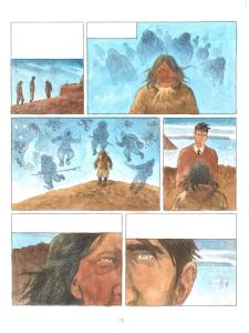 MALAURIE : Planche originale  17 de Malaurie par Frederic Bihel + mise en couleur � l'aquarelle