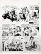 AMICALEMENT VOTRE : Planche originale 10 de Amicalement V�tre - Dr�le de cirque - par MARCELLO