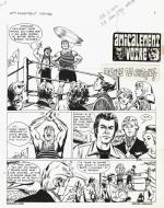 AMICALEMENT VOTRE : Planche originale 1 AMICALEMENT VOTRE histoire courte - Dr�le de cirque -