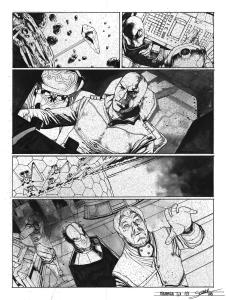 META-BARON : Planche originale 21 de M�ta-Baron T.01 sign�e