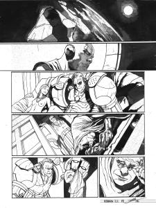 META-BARON : Planche originale 12 de M�ta-Baron T.02 sign�e