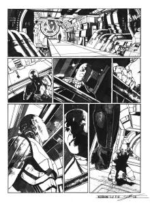 META-BARON : Planche originale 38 de M�ta-Baron T.02 sign�e