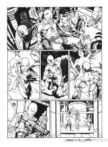 META-BARON : Planche originale 16 de M�ta-Baron T.02 sign�e