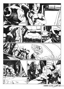 META-BARON : Planche originale 48 de M�ta-Baron T.02 sign�e