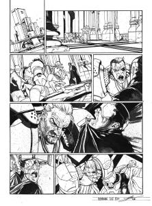 META-BARON : Planche originale 7 de M�ta-Baron T.02 sign�e