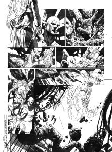 META-BARON : Planche originale 21 de M�ta-Baron T.05 sign�e