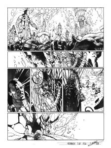 META-BARON : Planche originale 20 de M�ta-Baron T.05 sign�e