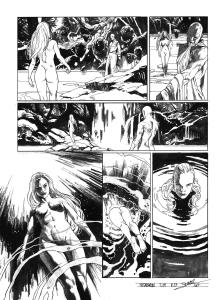 META-BARON : Planche originale 27 de M�ta-Baron T.05 sign�e