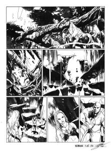 META-BARON : Planche originale 24 de M�ta-Baron T.05 sign�e