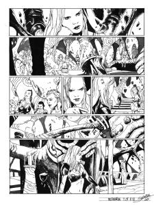 META-BARON : Planche originale 22 de M�ta-Baron T.05 sign�e