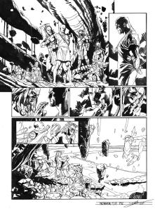 META-BARON : Planche originale 12 de M�ta-Baron T.05 sign�e