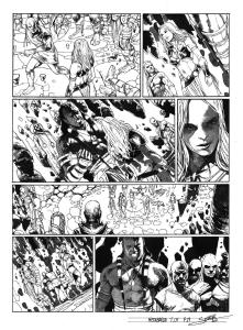 META-BARON : Planche originale 19 de M�ta-Baron T.05 sign�e