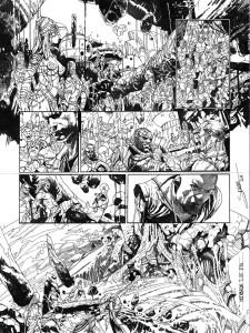 META-BARON : Planche originale 14 de M�ta-Baron T.05 sign�e