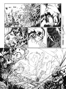META-BARON : Planche originale 2 de M�ta-Baron T.05 sign�e