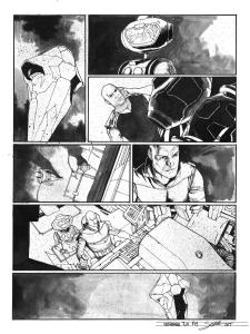META-BARON : Planche originale 19 de M�ta-Baron T.01 sign�e
