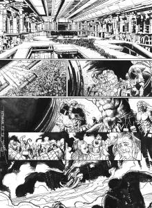 META-BARON : Planche originale 11 de M�ta-Baron T.06 sign�e