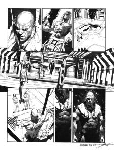 META-BARON : Planche originale 23 de M�ta-Baron T.06 sign�e