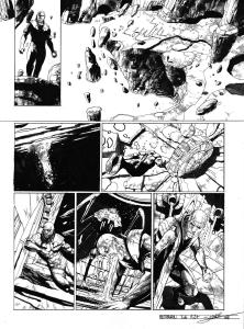 META-BARON : Planche originale 27 de M�ta-Baron T.06 sign�e 