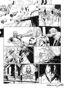 META-BARON : Planche originale 24 de M�ta-Baron T.06 sign�e