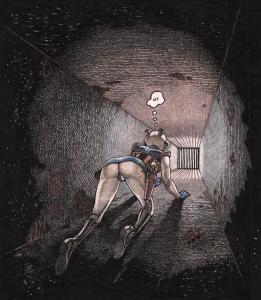 NATHANAELLE : Illustration originale en couleurs de Nathanaelle