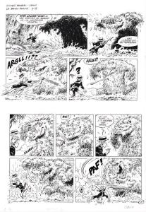 OLIVIER RAMEAU : Planche originale 18 et sa mise en couleur originale d'OLIVIER RAMEAU tome 12 Les disparus de Bayou Plalah par DANY