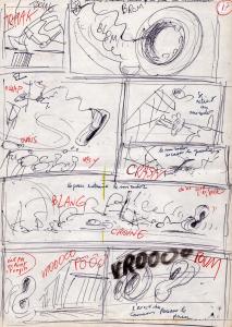 RAT'S : Feuillet Recto Verso 17 et 18 du Storyboard de Rat's 1 par Ptiluc 
