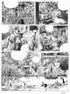 LE CHALET BLEU : Planche originale 37 LE CHALET BLEU par Jean-Claude SERVAIS