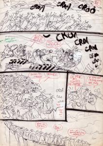 RAT'S : Feuillet Recto Verso 45 et 46 du Storyboard de Rat's 1 par Ptiluc 