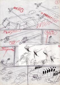 RAT'S : Feuillet Recto Verso 5 et 6 du Storyboard de Rat's 1 par Ptiluc 