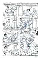 LES POMPIERS : Planche originale LES POMPIERS Tome 18 Sacr� Num�ro Gag 766