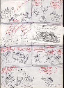 RAT'S : Feuillet Recto Verso 7 et 8 du Storyboard de Rat's 1 par Ptiluc 