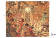 MURENA : Aquarelle originale alternative pour la case 1 de la planche 1 de MURENA tome 10 - Le banquet - par Lorenzo PIERI