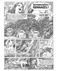 LES PIERRES ROUGES : Planche originale 3 de la s�rie LES PIERRES ROUGES par MAKYO