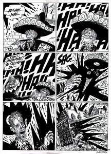 LE CONFESSEUR SAUVAGE : Planche originale 64 + crayonn� pr�paratoire de LE CONFESSEUR SAUVAGE par Philippe FOERSTER