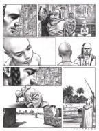 LES DEUX COEURS DE L'EGYPTE : Planche originale 31 du tome 1 des DEUX COEURS DE L'EGYPTE - La barque des milliers d'ann�es -