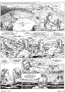 LA COMPLAINTE DES LANDES PERDUES : Planche originale 35 de - Aylissa - tome 2 du cycle Les Sudenne de LA COMPLAINTE DES LANDES PERDUES