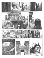LES DEUX COEURS DE L'EGYPTE : Planche originale 37 du tome 1 des DEUX COEURS DE L'EGYPTE - La barque des milliers d'ann�es -