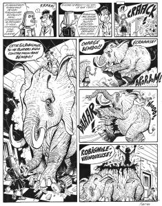 FLUIDE GLACIAL : Planche originale 4 de l'histoire courte Robignole contre Robespierre - Publi�e dans FLUIDE GLACIAL en 1992