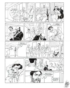 LES EXILES DE MOSSEHEIM : Planche originale 40 de LES EXILES DE MOSSEHEIM par CARETTE