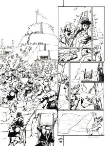 LAOWAI : Planche originale 42 de LAOWAI Tome 2. La Bataille de Dagu par Xavier BESSE