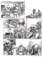 LES DEUX COEURS DE L'EGYPTE : Planche originale 50 du tome 1 des DEUX COEURS DE L'EGYPTE - La barque des milliers d'ann�es -