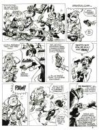 BOB MARONE : Planche originale 6 du r�cit court de BOB MARONE par Yoann